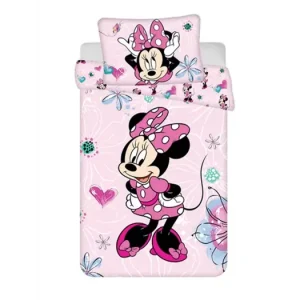 Akce Dětské bavlněné povlečení - Minnie "Flowers 02" baby