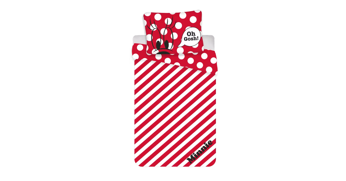 Akční Nabídka Dětské bavlněné povlečení - Minnie red "Oh Gosh!"