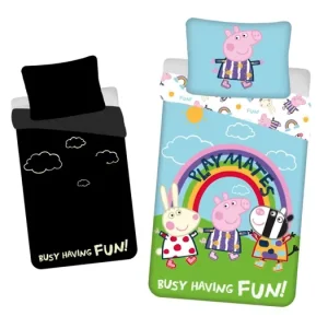 Dětské bavlněné povlečení - Peppa Pig 125 (svítící efekt) Značkový