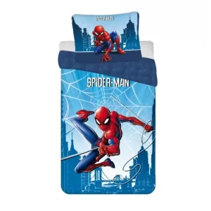 Dětské bavlněné povlečení – Spiderman Blue 04 Přímo Od Výrobce