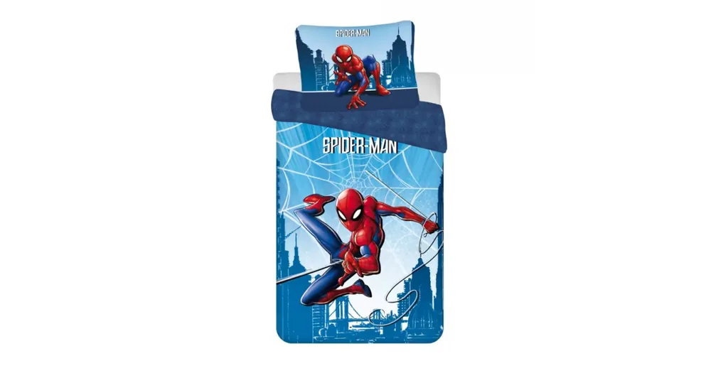 Dětské bavlněné povlečení – Spiderman Blue 04 Přímo Od Výrobce