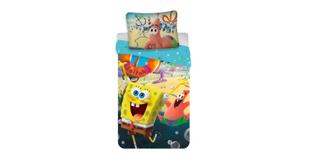 Dětské bavlněné povlečení - Sponge Bob "Movie" Jen Po Omezenou Doba