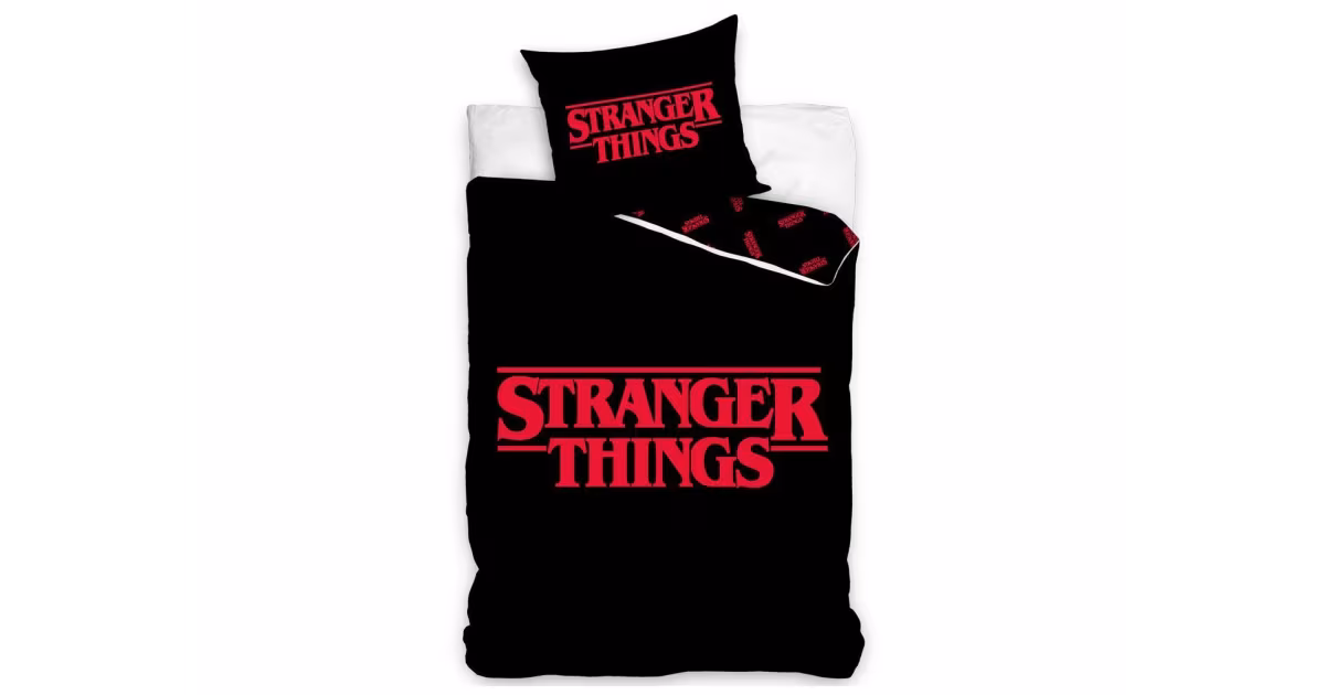Dětské bavlněné povlečení - Stranger Things Black Nejlepší Cena
