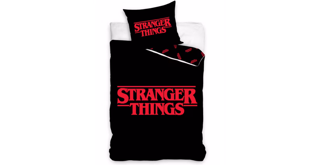 Dětské bavlněné povlečení - Stranger Things Black Značkový