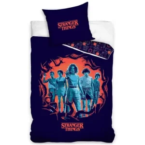 Dětské bavlněné povlečení - Stranger Things Eleven a přátelé Značkový