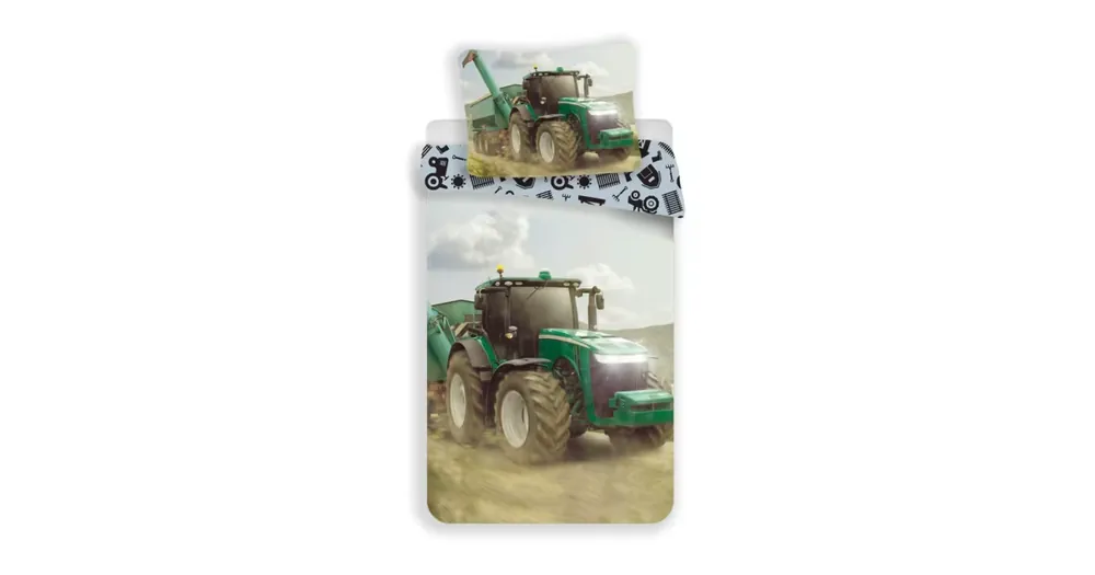 Top Prodej Dětské bavlněné povlečení – Traktor "Green"