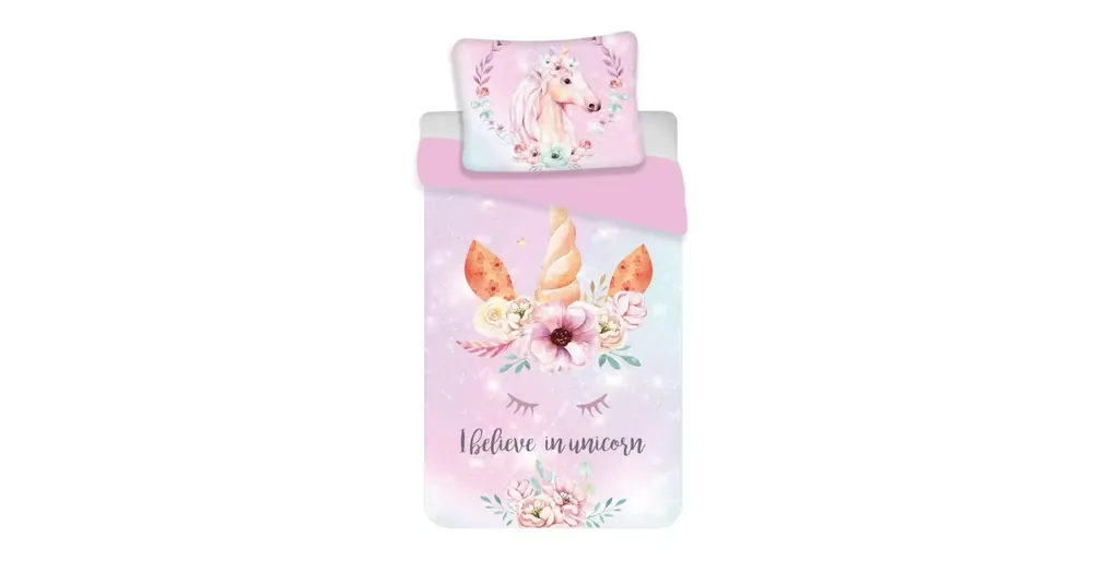 Dětské bavlněné povlečení – Unicorn pink Přímo Od Výrobce