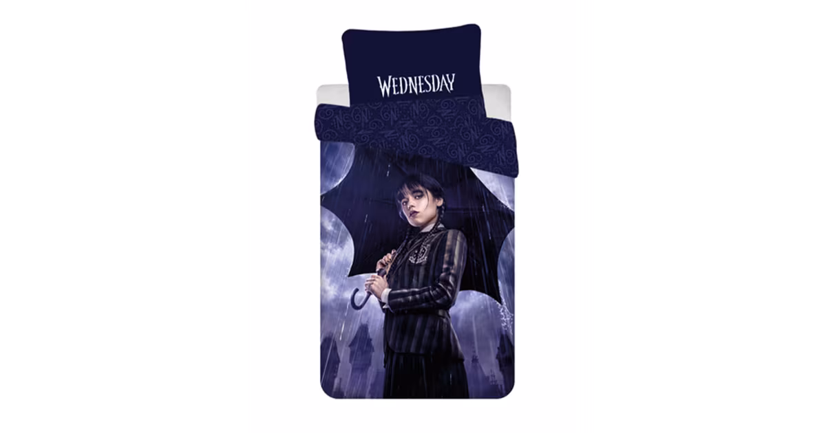 Dětské bavlněné povlečení - Wednesday "Rain" Nízká Cena