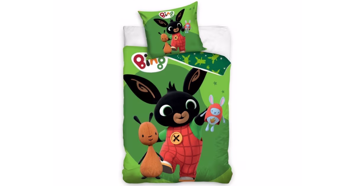 Autentický Dětské bavlněné povlečení - Zajíček Bing a Superhrdina Hoppity