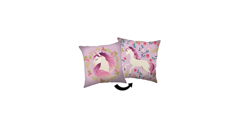 Dětský dekorační polštář 40 × 40 cm - Unicorn Flowers Nakupujte Hned