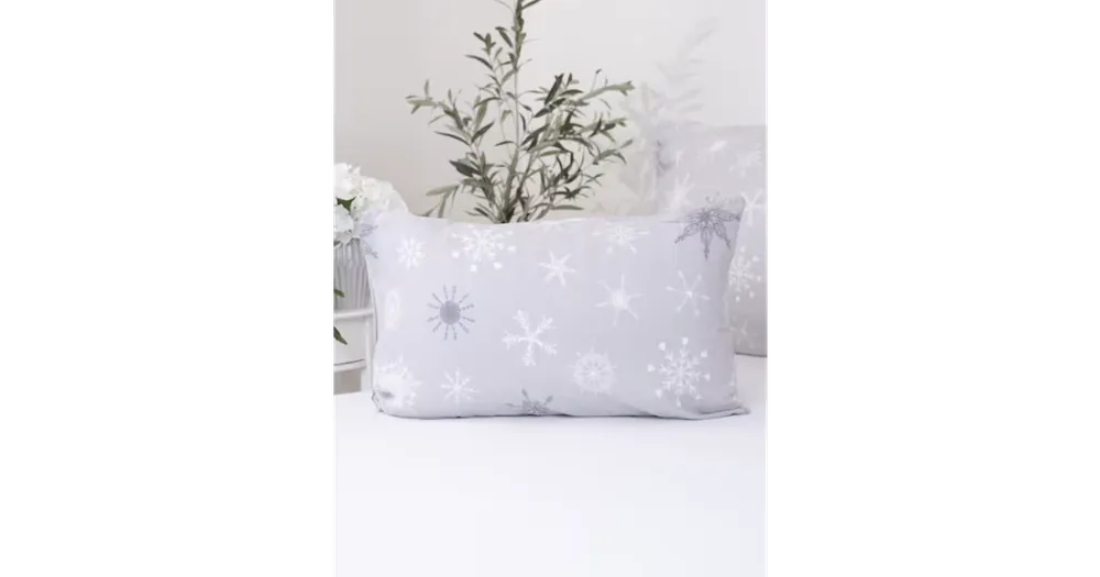 Levný Flanelový povlak na polštář 40 x 60 cm - Frozen šedé