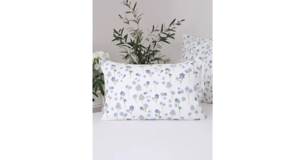 Horká Nabídka Flanelový povlak na polštář 40 x 60 cm - Pomněnky