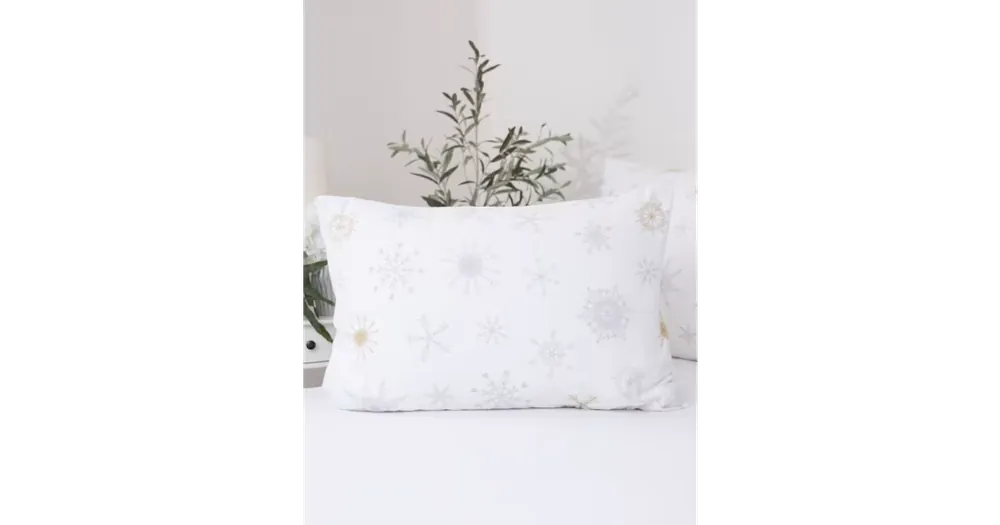Flanelový povlak na polštář 50 x 70 cm - Frozen bílé Finální Výprodej