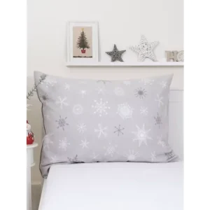 Flanelový povlak na polštář 70 x 90 cm - Frozen šedé Koupit Online