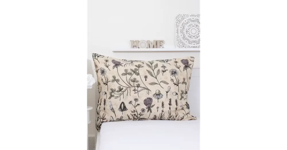 Flanelový povlak na polštář 70 x 90 cm - Herbář Poslední Šance