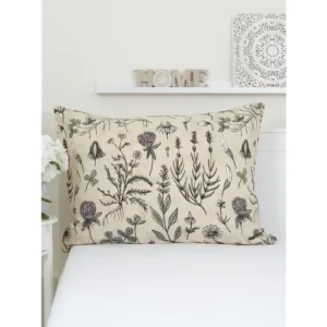 Finální Výprodej Flanelový povlak na polštář 70 x 90 cm - Herbář L02