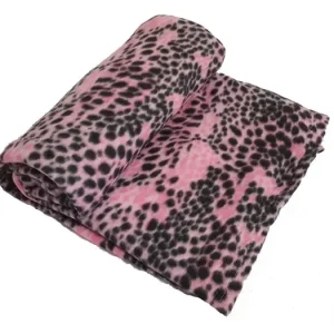 Sleva FLEECOVÁ DEKA 150x200cm Pink Leopard