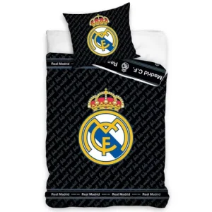 Fotbalové bavlněné povlečení – Real Madrid Blue Letters Tovární Cena