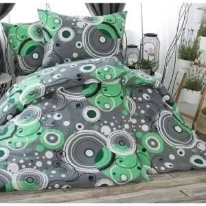 FRANCOUZSKÉ BAVLNĚNÉ POVLEČENÍ 200x220cm - Šárka zelená Kup Teď