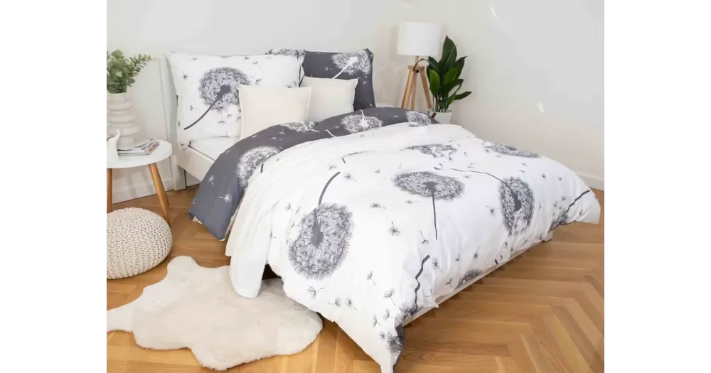 Francouzské bavlněné povlečení Duo Deluxe – Pampelišky 3 Levný
