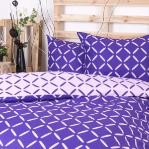 FRANCOUZSKÉ BAVLNĚNÉ POVLEČENÍ Exclusive - Kristýna DUO fialová Přímo Od Výrobce