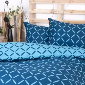 FRANCOUZSKÉ BAVLNĚNÉ POVLEČENÍ Exclusive - Kristýna DUO modrá Akční Nabídka