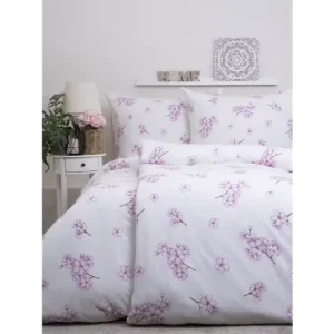 Francouzské bavlněné povlečení Renforcé - Sakura Víkendová Akce