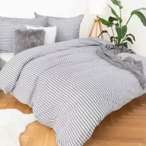 Super Cena Francouzské bavlněné povlečení Renforcé – Stripes grey