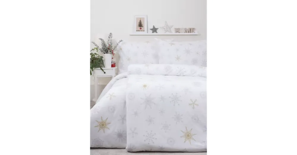 Francouzské flanelové povlečení - Frozen bílé Značkový
