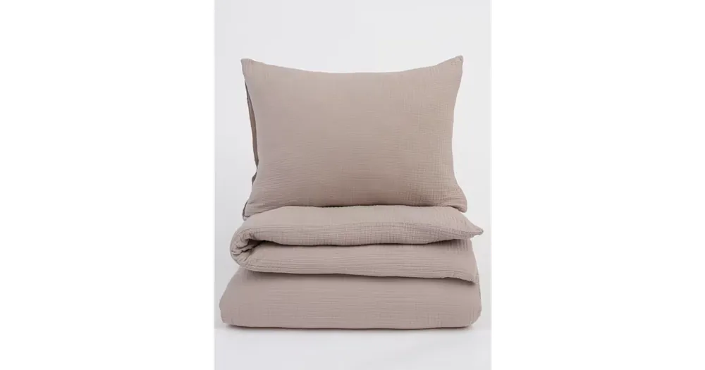 Cenově Výhodný Francouzské mušelínové povlečení - Alexia cappuccino