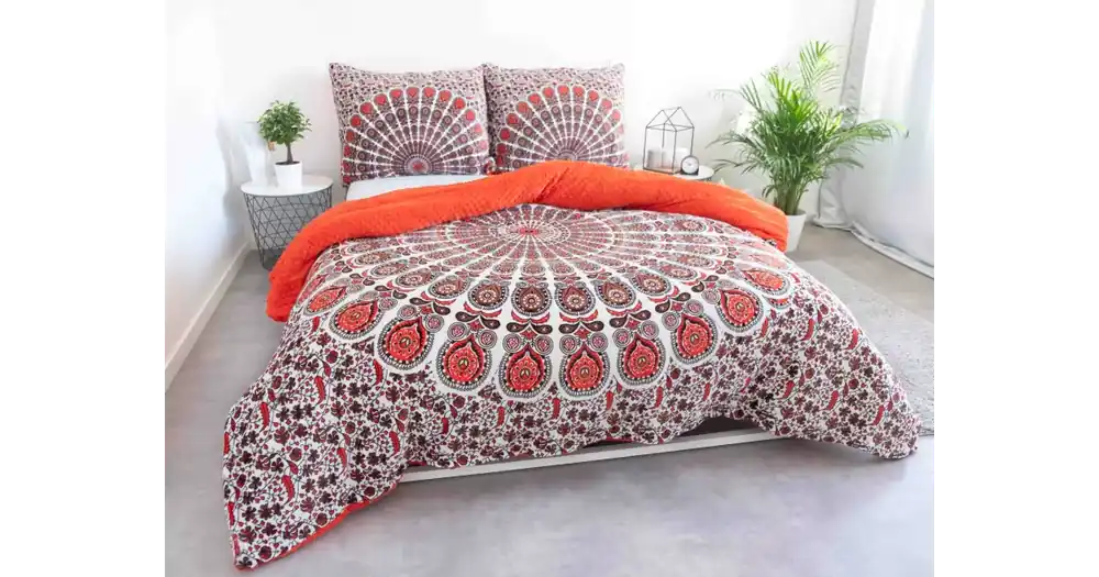 Akční Nabídka Francouzské povlečení mikroplyš Exclusive – Mandala cihlové