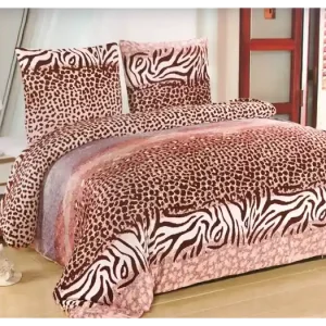Cenová Bomba FRANCOUZSKÉ POVLEČENÍ MIKROPLYŠ 200x220cm - Afrika
