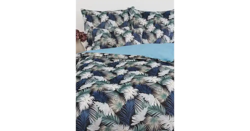 Francouzské povlečení mikroplyš Digital - Taisa zeleno/modrá Sleva