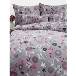 Francouzské povlečení mikroplyš Exclusive - Dora šedá Aktuální