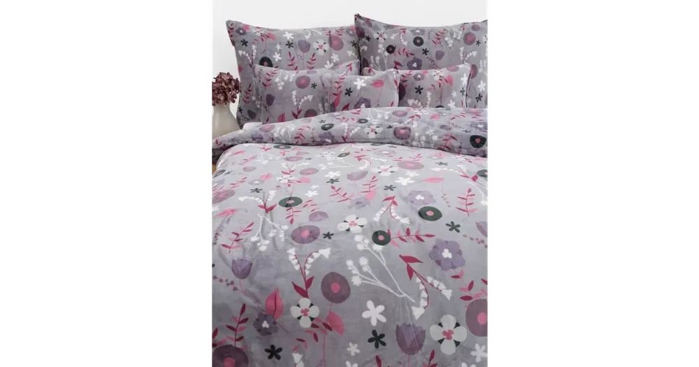 Francouzské povlečení mikroplyš Exclusive - Dora šedá Aktuální