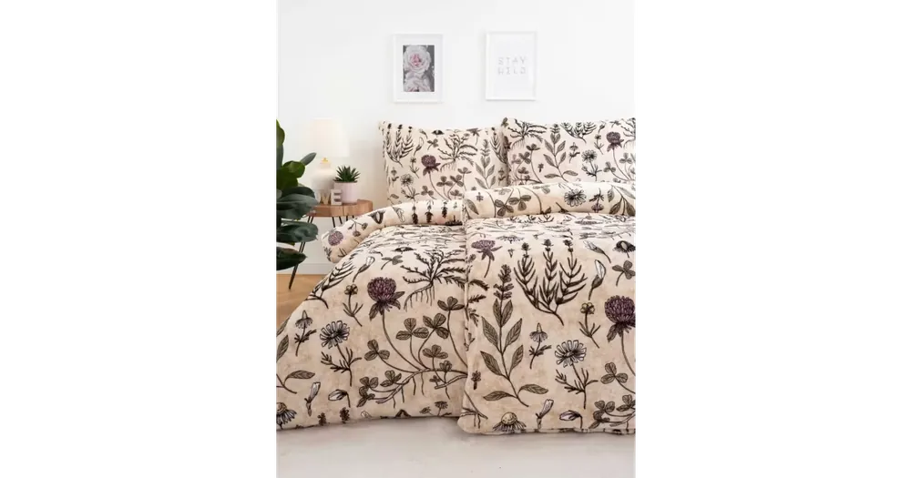 Francouzské povlečení mikroplyš Exclusive - Herbář béžové Objednat Nyní