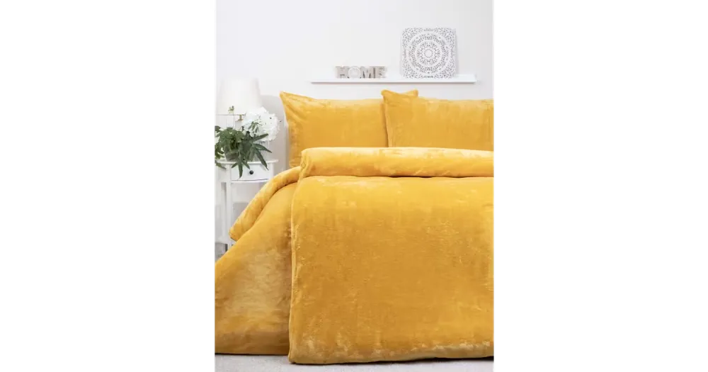 Cenově Výhodný Francouzské povlečení mikroplyš Exclusive - Laura sytě hořčicová