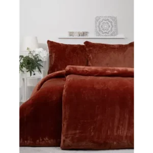 Francouzské povlečení mikroplyš Exclusive - Laura cihlová Sezónní Sleva