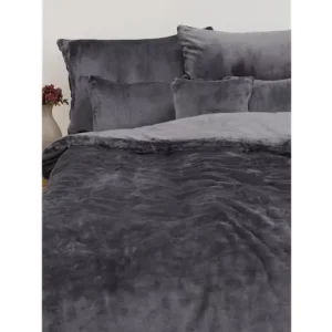 Vrácení Zdarma Francouzské povlečení mikroplyš Exclusive - Laura tmavě šedá