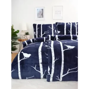 Francouzské povlečení mikroplyš Exclusive - Ptáčci modré Bezpečná Platba