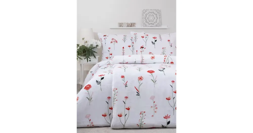Francouzské povlečení mikroplyš Exclusive - Vlčí máky bílé Bezpečná Platba