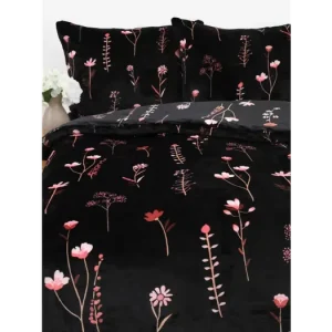 Francouzské povlečení mikroplyš Exclusive - Vlčí máky černé Oblíbený