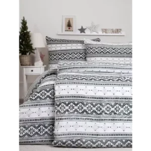 Francouzské povlečení mikroplyš Exclusive - Winter zelené Finální Výprodej