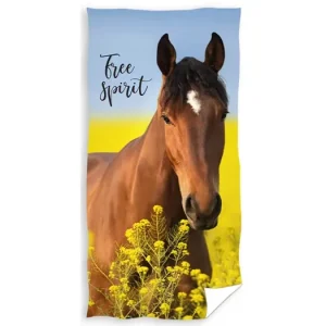 Froté osuška 70 × 140 cm ‒ Kůň Hnědák Free Spirit Nová Kolekce