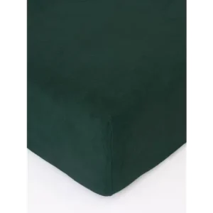 Froté prostěradlo 180 × 200 cm - tmavě zelené Vrácení Zdarma