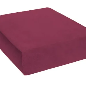 FROTÉ PROSTĚRADLO 200x220cm vínové Aktuální
