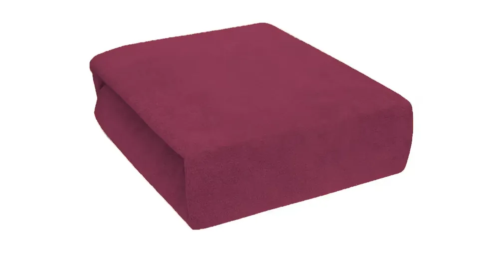 FROTÉ PROSTĚRADLO 200x220cm vínové Aktuální