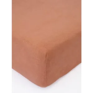Akční Cena Froté prostěradlo 220 × 200 cm - terakota
