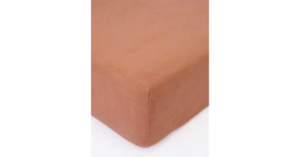 Akční Cena Froté prostěradlo 220 × 200 cm - terakota
