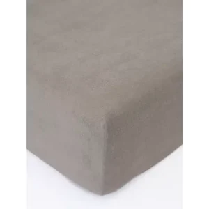 Froté prostěradlo 90 × 200 cm - šedohnědá Pouze Dnes